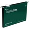 Rexel Crystalfile Extra Polypropylene Suspension Files, Square Base, 50mm Capacity, Foolscap, Green, Pack of 25