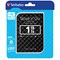 Verbatim Store 'n' Go USB 3.0 Portable Hard Drive, 1TB, Black Chequers