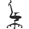 Bestuhl J1 Black Mesh Task Chair With Headrest - Chrome Frame