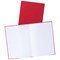 Everyday Casebound Manuscript Book, A5, Ruled, 160 Pages, Red, Pack of 10