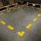 Durable Permanent 'L' Floor Marking Shape, Yellow, Pack of 10