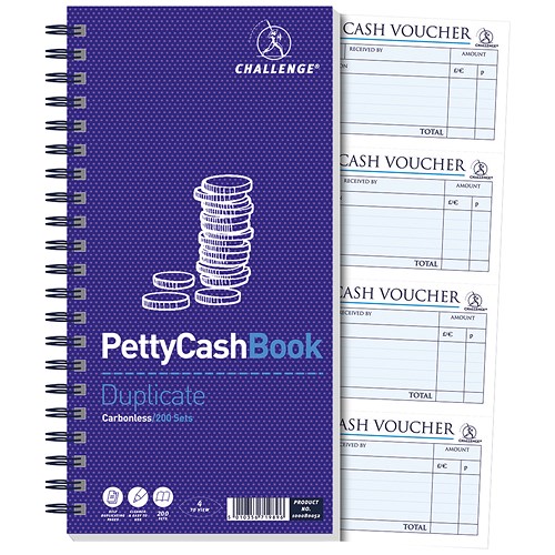 Challenge petty cash book