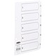 Concord Classic Index Mylar-reinforced Punched 2 Holes 1-5 A5 White Ref 07001/CS70