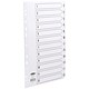 Concord Commercial Index Mylar-reinforced Europunched 1-12 Clear Tabs A4 White Ref 08301