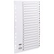 Concord Commercial Index Mylar-reinforced Europunched 1-20 Clear Tabs A4 White Ref 08401
