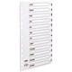 Concord Commercial Index Mylar-reinforced Europunched Jan-Dec Clear Tabs A4 White Ref 09501