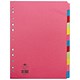 Concord Bright Subject Dividers Europunched 12-Part A4 Assorted Ref 50999