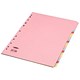 Concord Subject Dividers 230 Micron 20-Part A4 4x5 Colours Assorted Ref 74099/J40