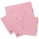 Concord Subject Dividers 230 Micron Upright 5-Part A3 Assorted Ref 70199