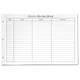 Concord CD15P Refill for Guest Record Book 2000 Entries 229x336mm White Ref 86301