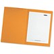 Concord Bright Square Cut Folder Recycled Pre-punched 290gsm Foolscap Yellow Ref 55409 [Pack 50]