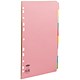 Concord Subject Dividers 230 Micron 10-Part A4 10 Colours Ref 72299/J22 [Pack 25]