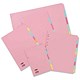 Concord Subject Dividers 230 Micron 10-Part Foolscap Ref 72499/J24 [Pack 25]