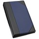 Goldline De Luxe Business Card Binder PVC A-Z Index 64 Pockets 272x150mm Blue and Black Ref DBCB4-BLU