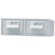 Bisley Card Index Cabinet 2 Drawer for 127x76mm Cards 384x403x133mm Grey Ref FCB23-73
