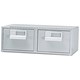Bisley Card Index Cabinet 2 Drawer for 152x102mm Cards 434x403x159mm Grey Ref FCB24-73