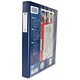 Bantex Ring Binder PVC 4 O-Ring Size 30mm A3 Portrait Blue Ref 126701 [Pack 5]