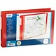Bantex Ring Binder PVC 4 O-Ring Size 30mm A3 Landscape Red Ref 126809 [Pack 5]