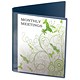 Bantex Vision Presentation Ring Binder PVC 2 O-Ring 25mm Size A4 Blue Ref 130401 [Pack 10]