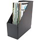 Bantex Concept Magazine Rack File Plastic Jumbo 110mm Black A4 Ref 401310 [Pack 5]