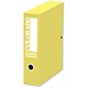Eastlight Colorado Box File with Lock Spring 70mm Spine Foolscap Yellow Ref 30419 [Pack 5]