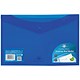 Snopake Polyfile Electra Wallet File Polypropylene Foolscap Blue Ref 11164 [Pack 5]