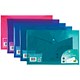 Snopake Polyfile Electra Wallet File Polypropylene Foolscap Assorted Ref 10088 [Pack 5]