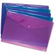 Snopake Polyfile Electra Wallet File Polypropylene A3 Assorted Ref 11185 [Pack 5]