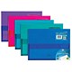 Snopake Polyplus Electra Wallet File Heavy-duty Polypropylene Assorted A4 Ref 11756 [Pack 5]