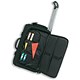 Masters Pilot Case Wheeled Nylon Retractable Handle Flap-down Workstation W540xD300xH300mm Black Ref 1320