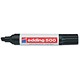 Edding 500 Permanent Marker Chisel Tip 2-7mm Line Black Ref 500-001 [Pack 10]
