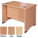 Sonix S5 1000 Panel-end Desk Return W1000xD600xH730mm Oak