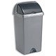 Addis Roll Top Bin Polypropylene 370x325x665mm 48 Litres Metallic Silver Ref 9716MET