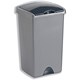 Addis Bin with Lift-up Lid 48 litres 370x325x570mm Metallic Silver
