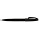 Pentel Sign Pen S520 Fibre Tipped 2.0mm Tip 1.0mm Line Black Ref S520-A [Pack 12]