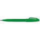 Pentel Sign Pen S520 Fibre Tipped 2.0mm Tip 1.0mm Line Green Ref S520-D [Pack 12]