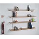 Trexus Top Shelf Shelving Unit System 4 Shelves Wall-mounted W1500xD270xH1048mm Oak