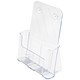 Deflecto Standard Literature Holder Rigid A4 Clear Ref 77001