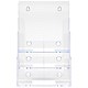 Deflecto Multi-tier Literature Display Holder for Wall or Desktop 3 x A4 Pockets Clear Ref 77301