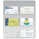 Deflecto Business Card Holder Wall Unit 6 Pockets Clear Ref 70601
