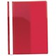 Rexel Data Flat File PVC with Title Strip and Full Back Pocket A4 Red Ref 12600RD [Pack 25]