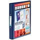 Emgee Ring Binder PVC with Clear Front Pocket 2 O-Ring Size 25mm A4 Blue Ref 590001 [Pack 10]