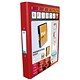 Emgee Ring Binder PVC with Clear Front Pocket 2 O-Ring Size 25mm A4 Red Ref 590002 [Pack 10]