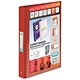Emgee Ring Binder PVC with Clear Front Pocket 4 O-Ring Size 25mm A4 Red Ref 590102 [Pack 10]
