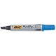 Bic Marking 2300 Permanent Marker Chisel Tip Line Width 3-5.5mm Blue Ref 820925 [Pack 12]