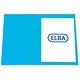 Elba Bright Folder Square Cut Recycled Heavyweight 290gsm Foolscap Blue Ref 26713 [Pack 25]