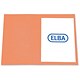 Elba Bright Folder Square Cut Recycled Heavyweight 290gsm Foolscap Orange Ref 26716 [Pack 25]