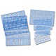 Helix Lettering Stencil Set of  Letters Numbers and Symbols Multiple Sizes 9-piece Ref H20000