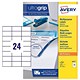 Avery Copier Labels 70x36mm. 24 Labels per Sheet (100 A4 Sheets)