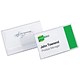 Durable Name Badge Set Pin Assorted 20 Badges 40x75mm and 3 Insert Sheets Ref 8180-00
